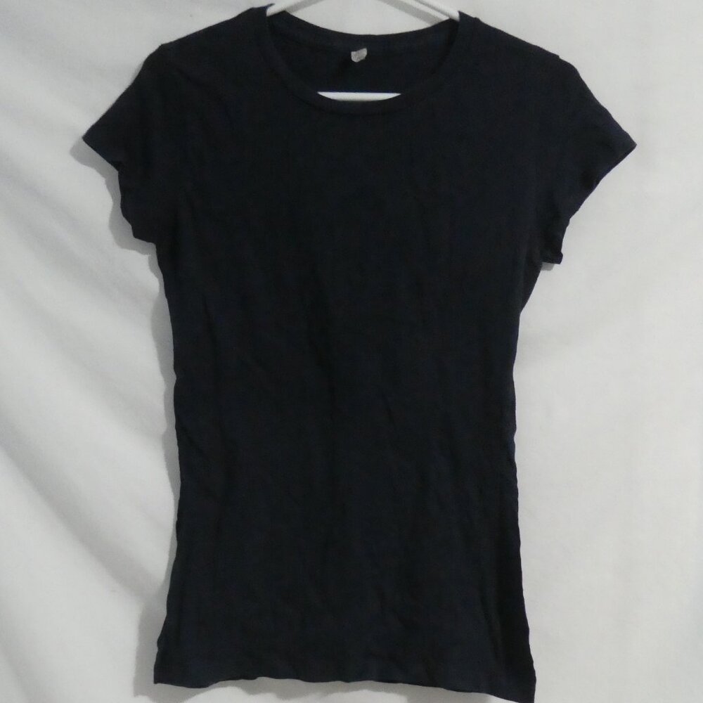 ALSTYLE APPAREL AND ACTIVEWEAR | large | Solid Black Tee / T-Shirt